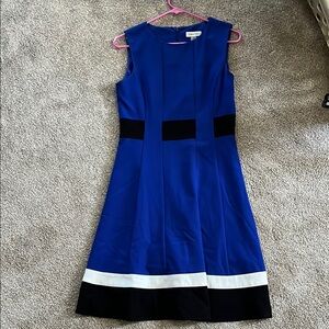 Calvin Klein A-Line Blue Dress